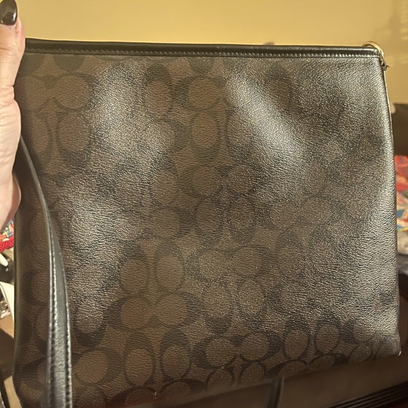 Coach monogram large leather Crossbody bag - Picture 2 of 8